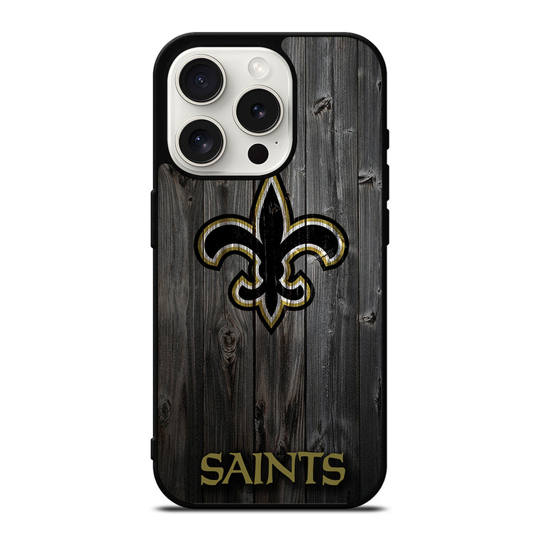 NEW ORLEANS SAINTS WOODEN iPhone 15 Pro Case Cover