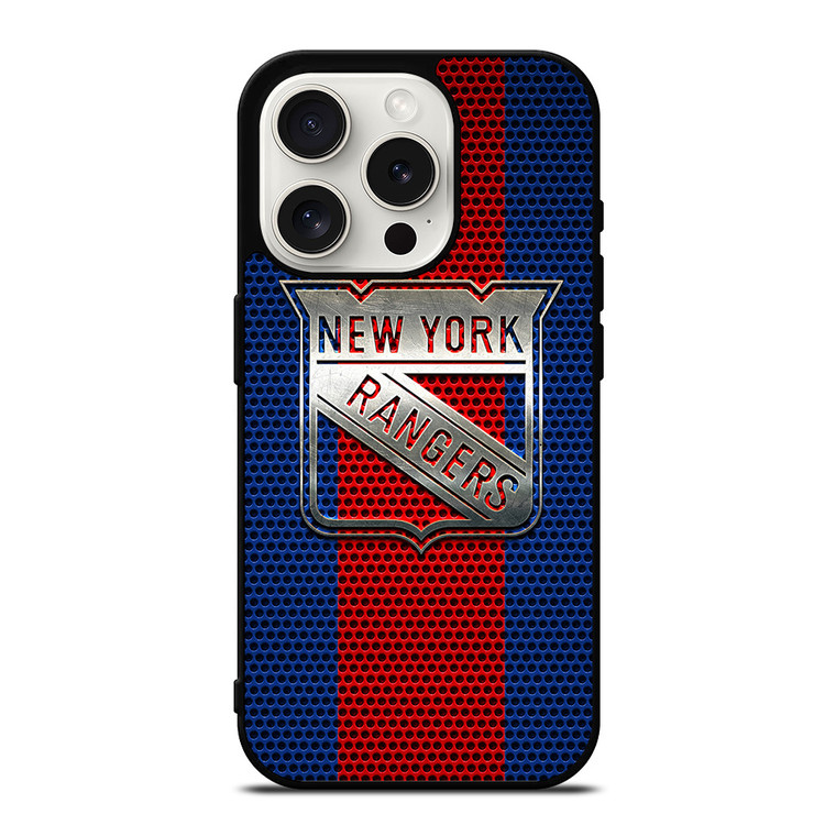 NEW YORK RANGERS METAL iPhone 15 Pro Case Cover