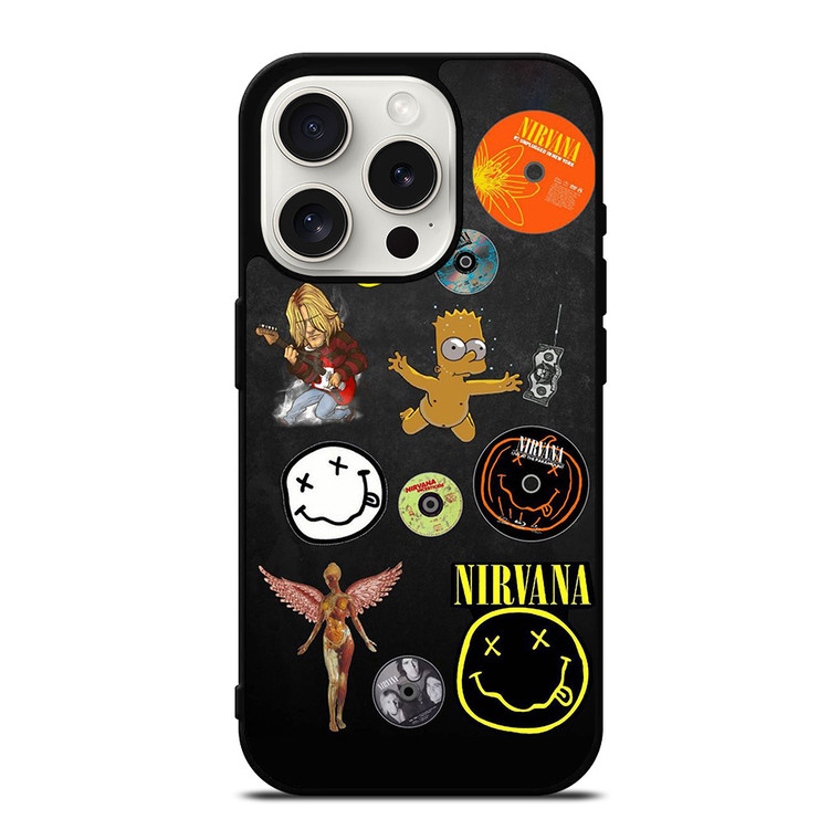 NIRVANA ROCK BAND ART iPhone 15 Pro Case Cover