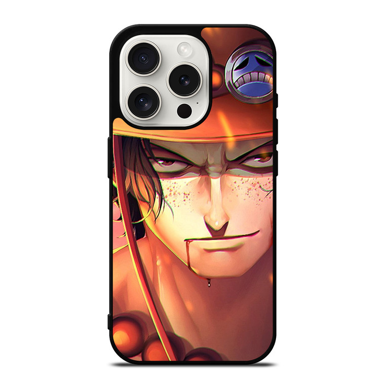 ONE PIECE ACE FACE iPhone 15 Pro Case Cover