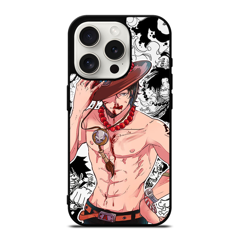 ONE PIECE ACE iPhone 15 Pro Case Cover