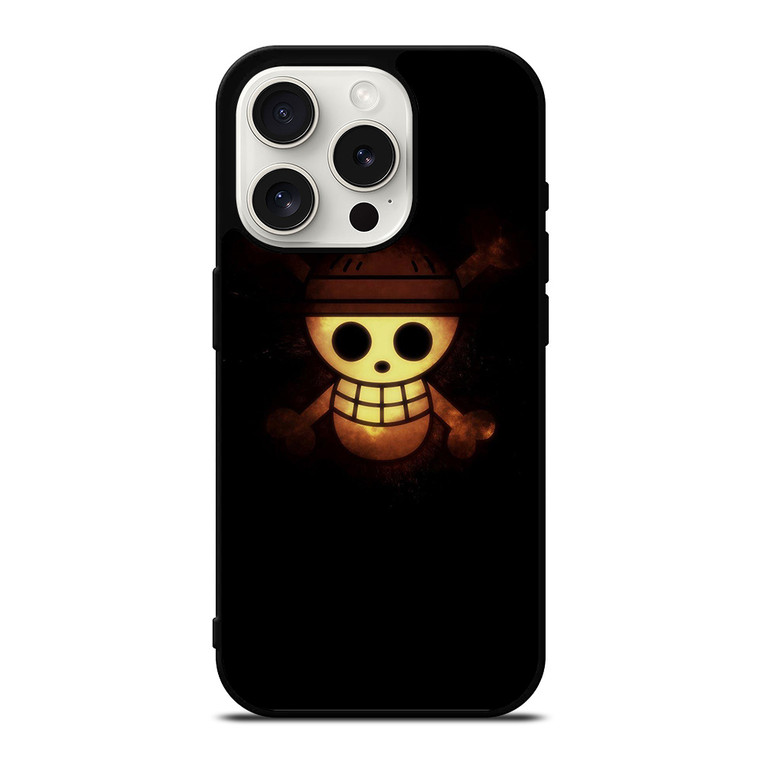 ONE PIECE STRAW HAT GOLD LOGO iPhone 15 Pro Case Cover