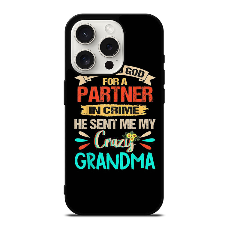 PARTNER IN CRIME GRANDMA 3 iPhone 15 Pro Case Cover PARTNER IN CRIME GRANDMA 3 iPhone 15 Pro Case Cover