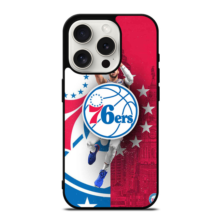 PHILADELPHIA 76ERS NBA iPhone 15 Pro Case Cover PHILADELPHIA 76ERS NBA iPhone 15 Pro Case Cover
