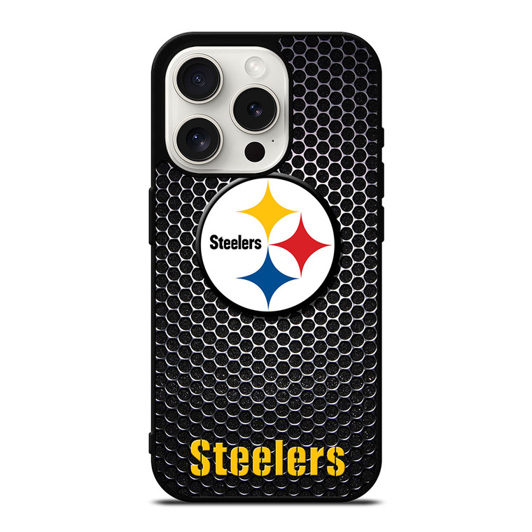 PITTSBURGH STEELERS METAL iPhone 15 Pro Case Cover