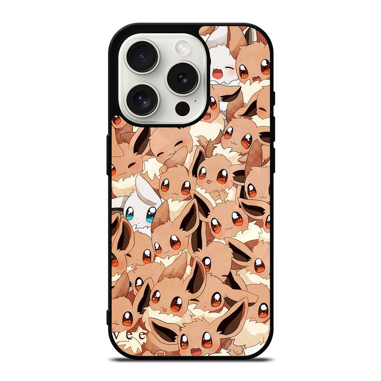 POKEMON EEVEE BABY COLLAGE iPhone 15 Pro Case Cover