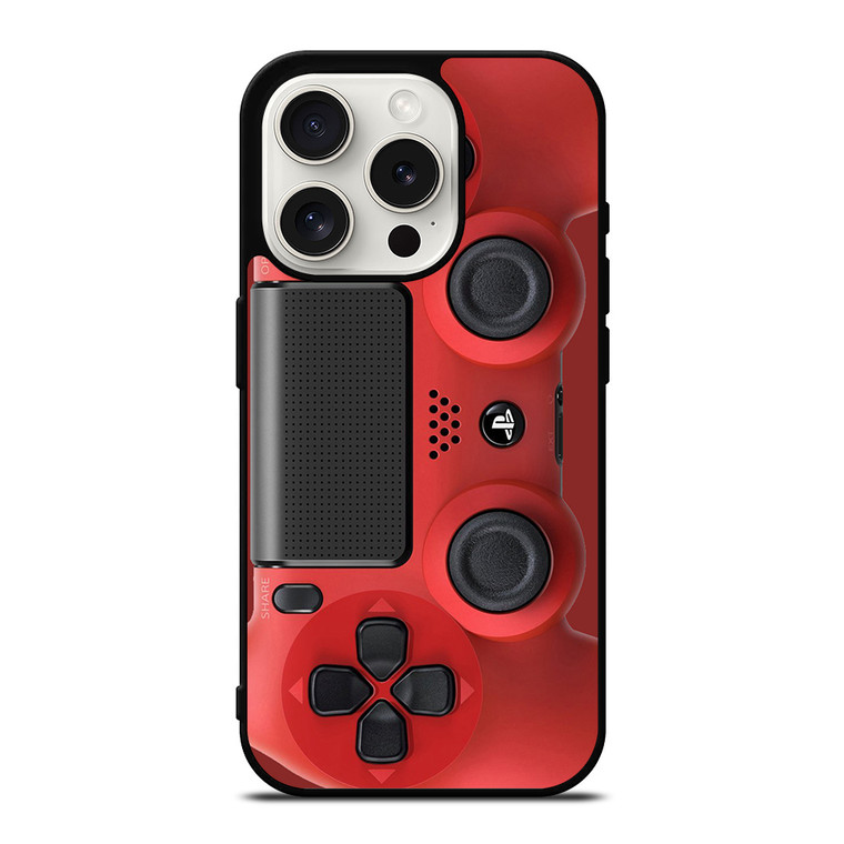 PS4 CONTROLLER PLAYSTATION RED iPhone 15 Pro Case Cover