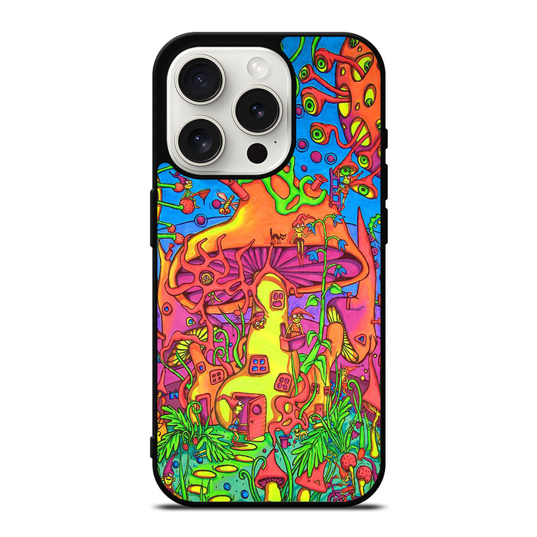 PSYCHEDELIC VISUALS HOUSE iPhone 15 Pro Case Cover PSYCHEDELIC VISUALS HOUSE iPhone 15 Pro Case Cover