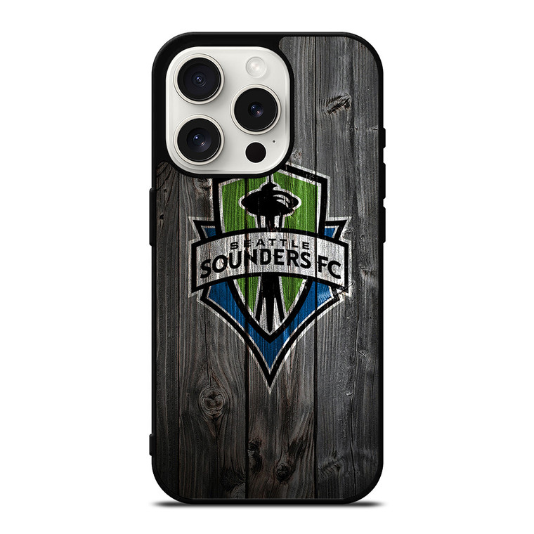 SEATTLE SOUNDERS WOODEN iPhone 15 Pro Case Cover