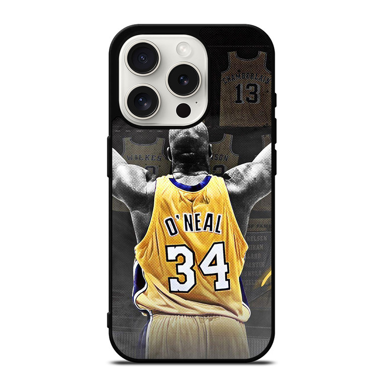 SHAQUILLE O'NEAL LA LAKERS NBA iPhone 15 Pro Case Cover