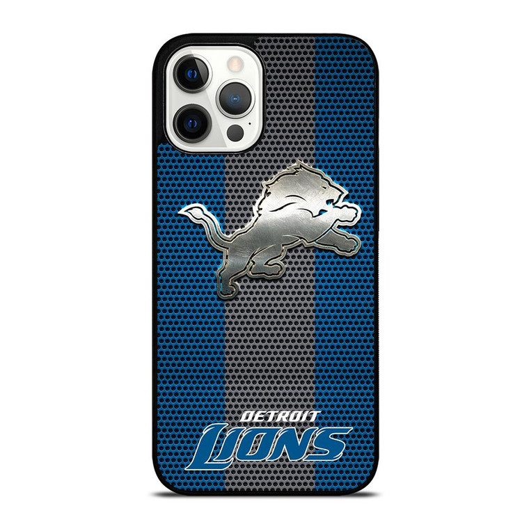 DETROIT LIONS SILVER CRUSH iPhone 12 Pro Max Case Cover