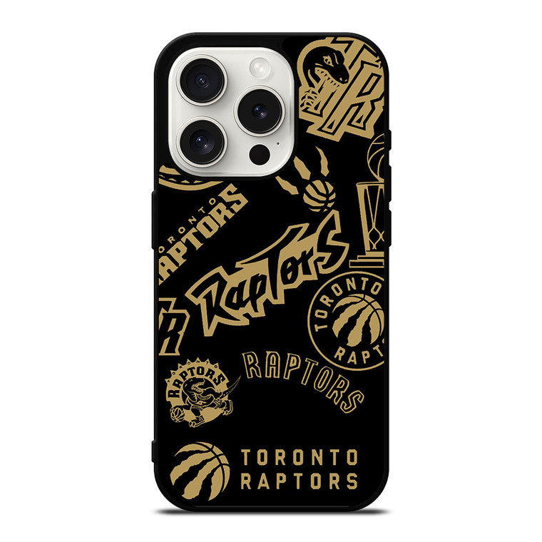 TORONTO RAPTORS LOGO COLLAGE iPhone 15 Pro Case Cover