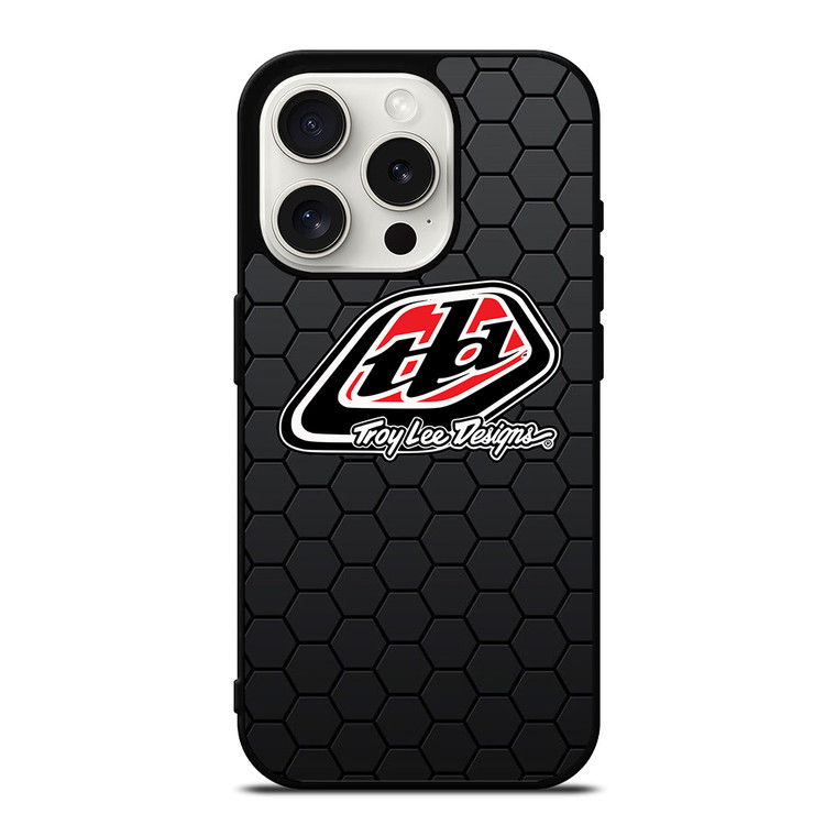 TROY LEE DESIGN TLD HEXAGON iPhone 15 Pro Case Cover TROY LEE DESIGN TLD HEXAGON iPhone 15 Pro Case Cover