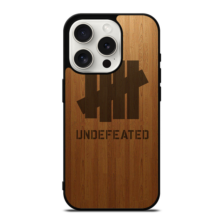 UNDEFEATED WOODEN iPhone 15 Pro Case Cover