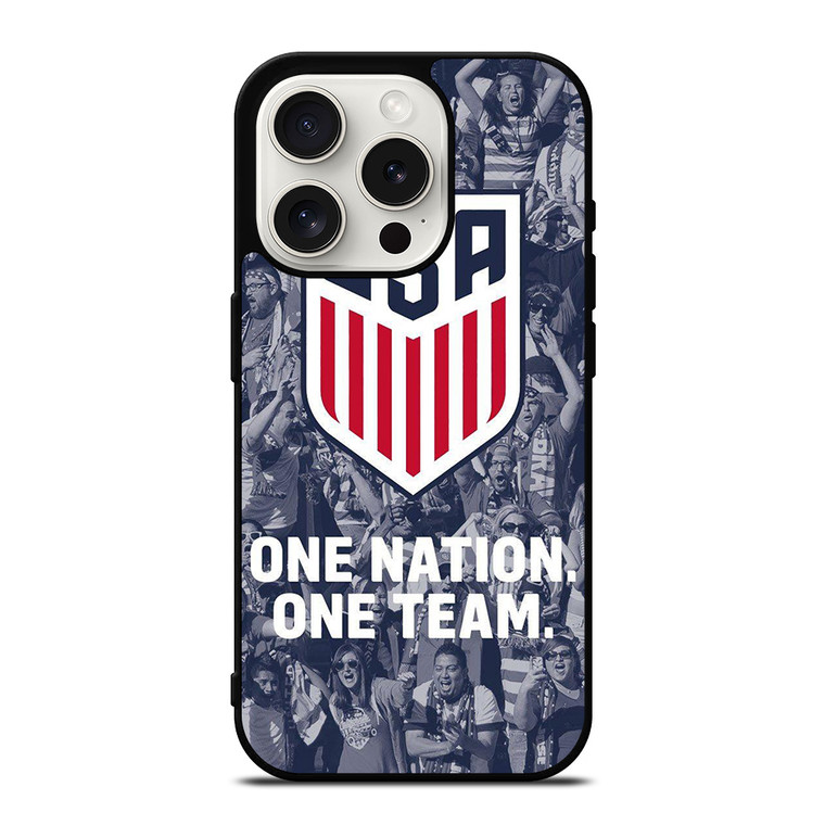 USA SOCCER TEAM ONE NATION ONE TEAM iPhone 15 Pro Case Cover