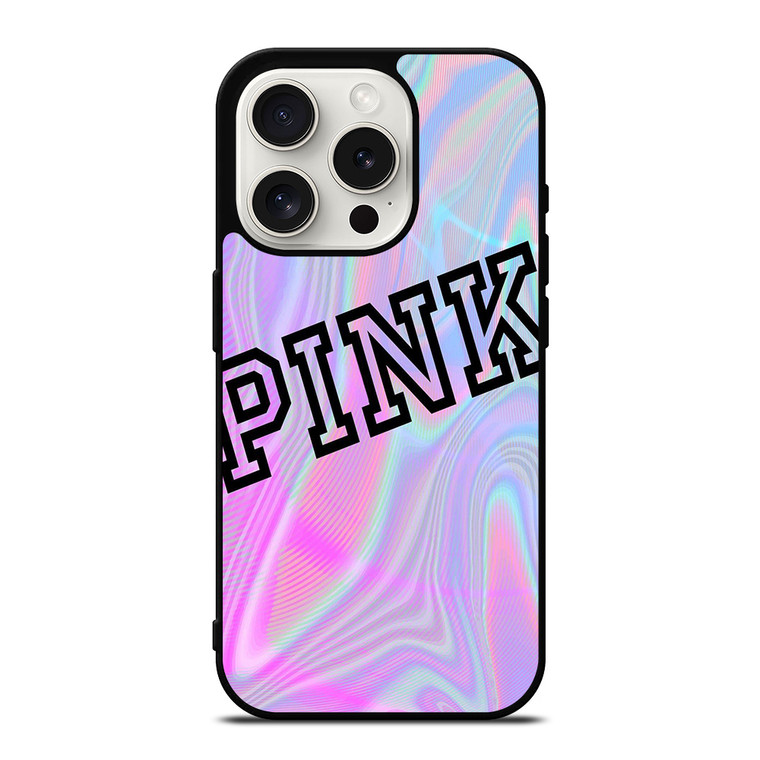 VICTORIA'S SECRET PINK COLORFULL iPhone 15 Pro Case Cover