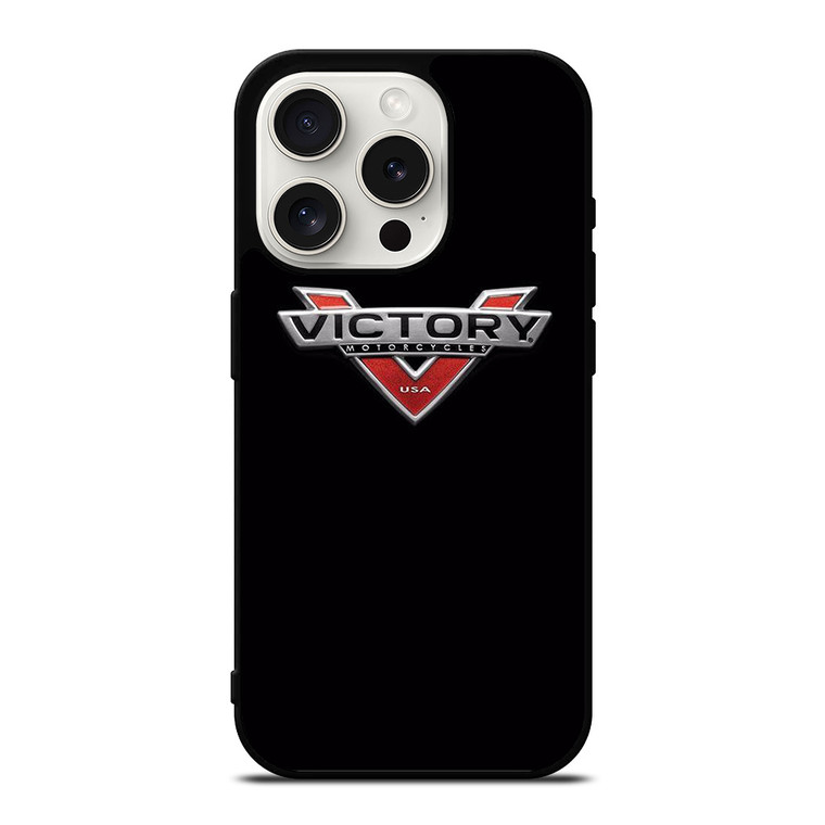 VICTORY BLACK LOGO iPhone 15 Pro Case Cover