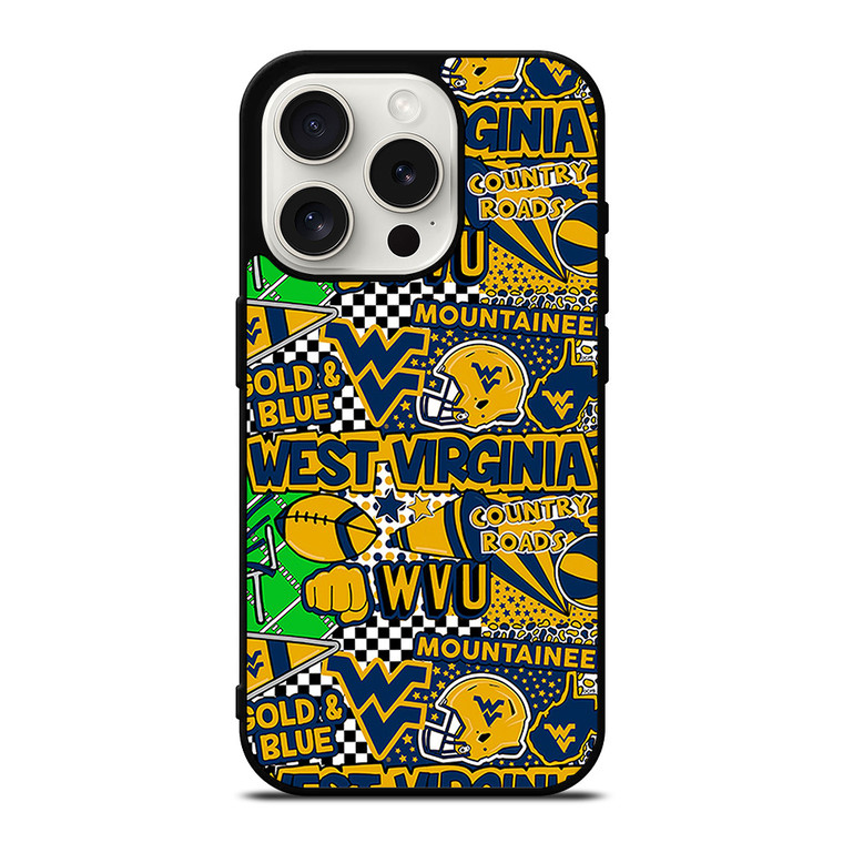 WEST VIRGINIA MOUNTAINEERS COLLAGE iPhone 15 Pro Case Cover