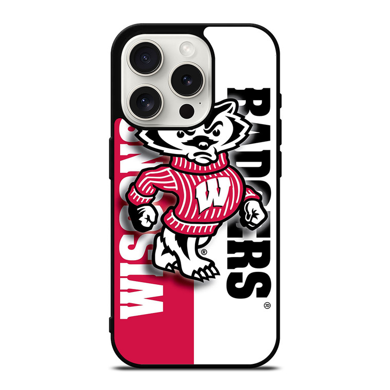 WISCONSIN BADGERS LOGO NEW iPhone 15 Pro Case Cover