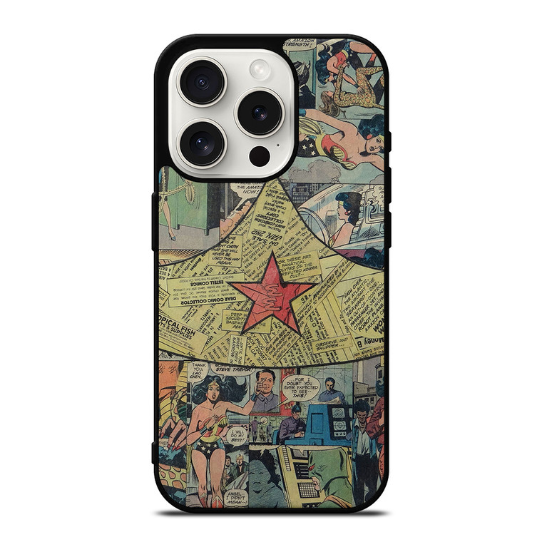 WONDER WOMAN LOGO ART iPhone 15 Pro Case Cover
