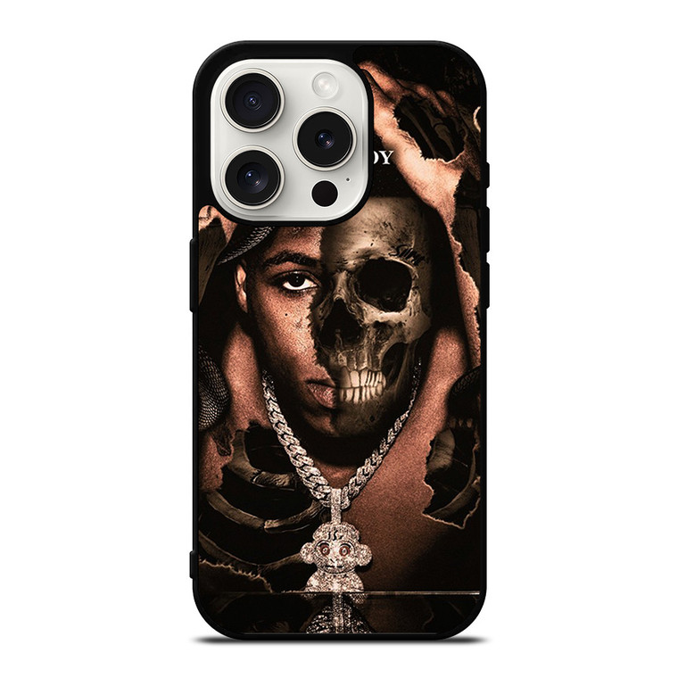 YOUNGBOY NBA RAPPER SKULL iPhone 15 Pro Case Cover