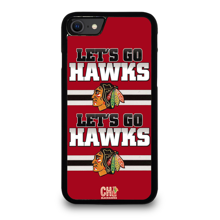 CHICAGO BLACKHAWKS LETS GO iPhone SE 2020 Case Cover