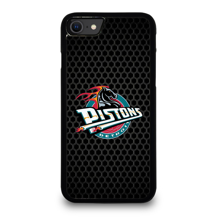 DETROIT PISTONS METAL LOGO iPhone SE 2020 Case Cover