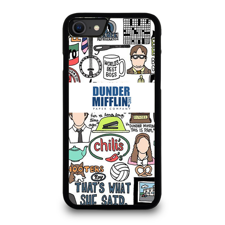 DUNDER MIFFLIN COLLAGE iPhone SE 2020 Case Cover