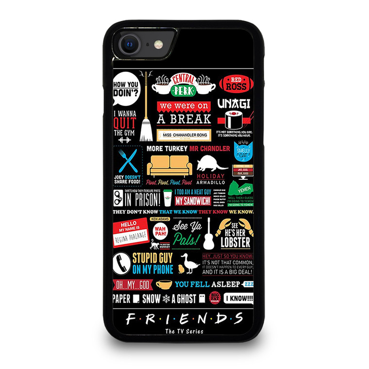 FRIENDS TV SERIES COLLAGE iPhone SE 2020 Case Cover