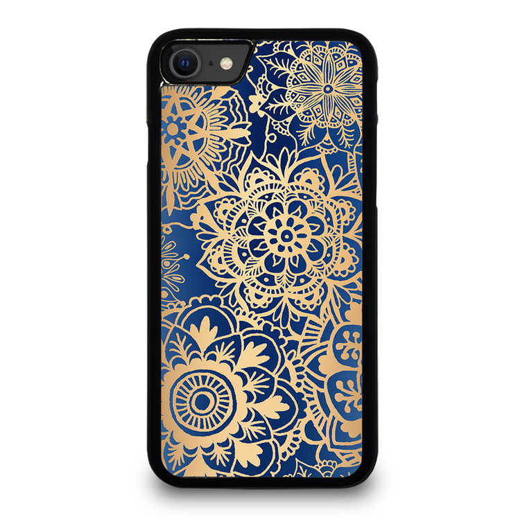 MANDALA BLUE PATTERN iPhone SE 2020 Case Cover