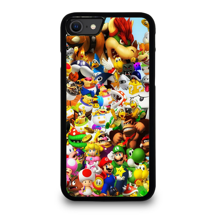 MARIO BROS ALL CHARACTER iPhone SE 2020 Case Cover