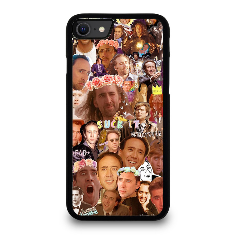 NICOLAS CAGE COLLAGE 2 iPhone SE 2020 Case Cover