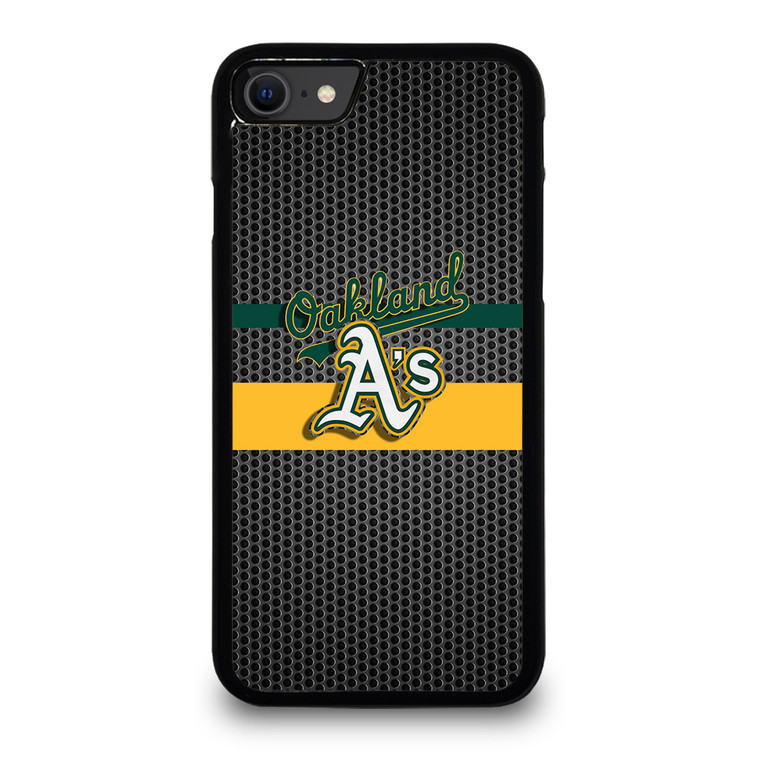 OAKLAND ATHLETICS METAL LOGO iPhone SE 2020 Case Cover