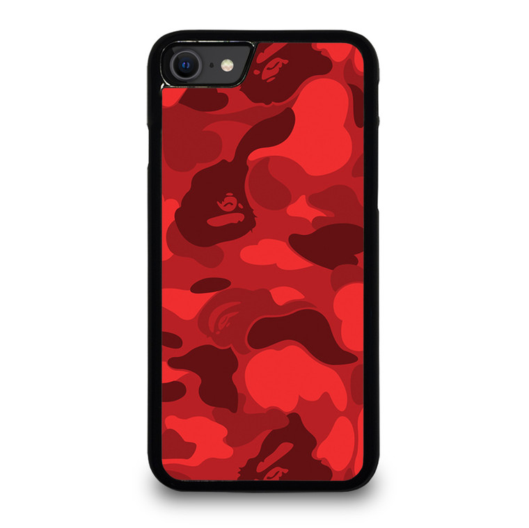 BAPE CAMO RED iPhone SE 2022 Case Cover