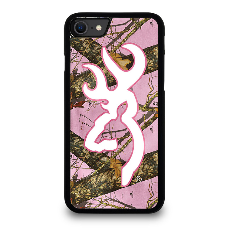 CAMO PINK BROWNING iPhone SE 2022 Case Cover