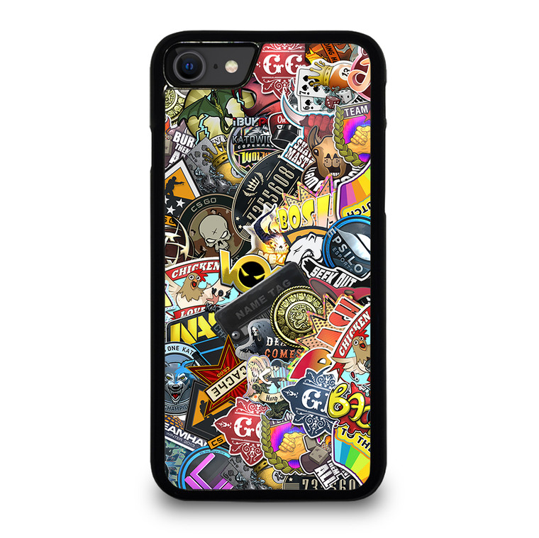 CSGO STICKER BOMB iPhone SE 2022 Case Cover