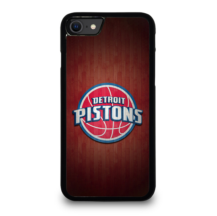 DETROIT PISTONS WOODEN LOGO iPhone SE 2022 Case Cover