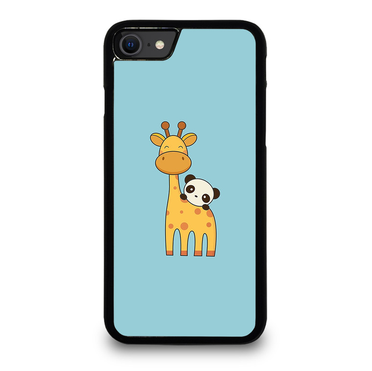 GIRAFFE AND PANDA iPhone SE 2022 Case Cover