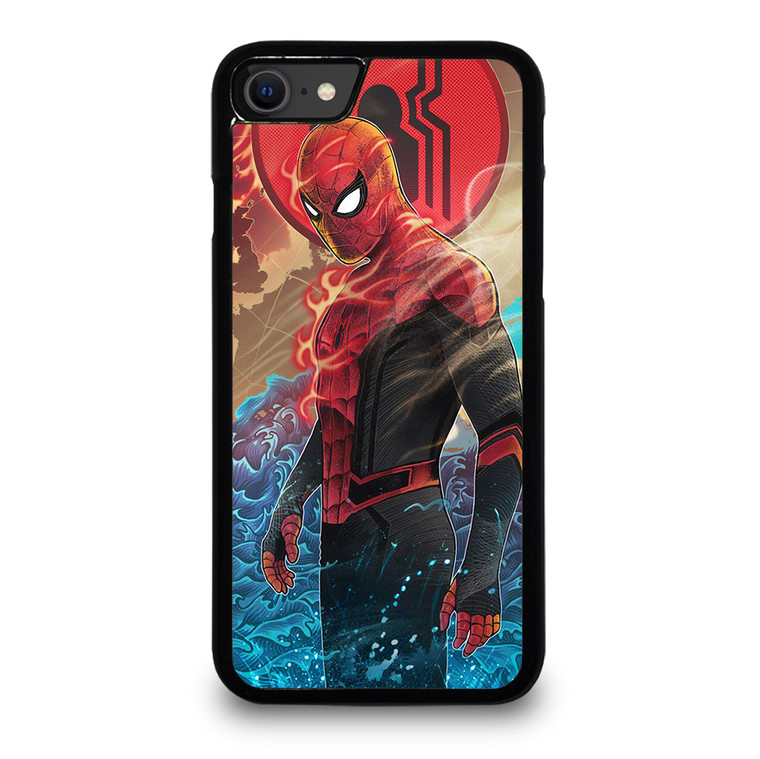 SPIDERMAN FLAME iPhone SE 2022 Case Cover
