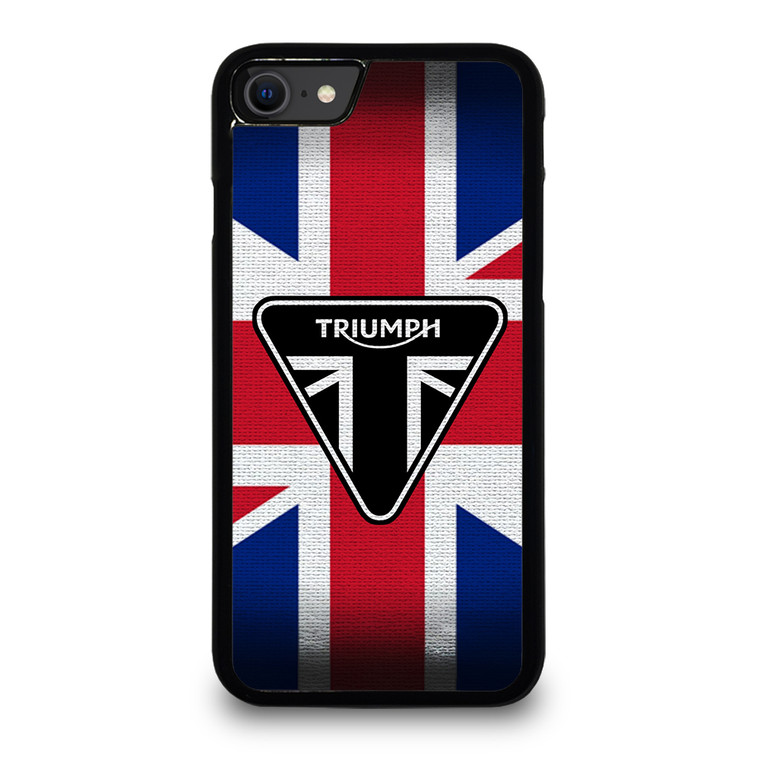 TRIUMPH MOTORCYCLE FLAG LOGO iPhone SE 2022 Case Cover
