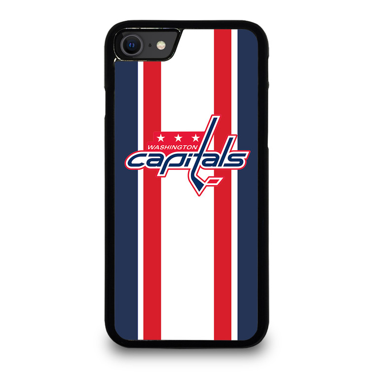 WASHINGTON CAPITALS STRIPE iPhone SE 2022 Case Cover
