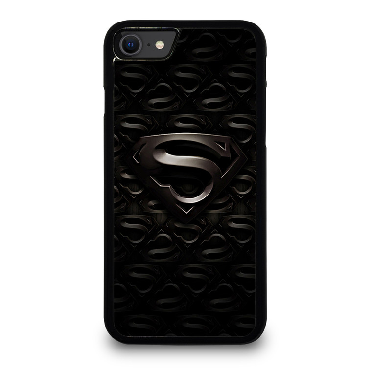 SUPERMAN BLACK LOGO iPhone SE 2020 Case Cover