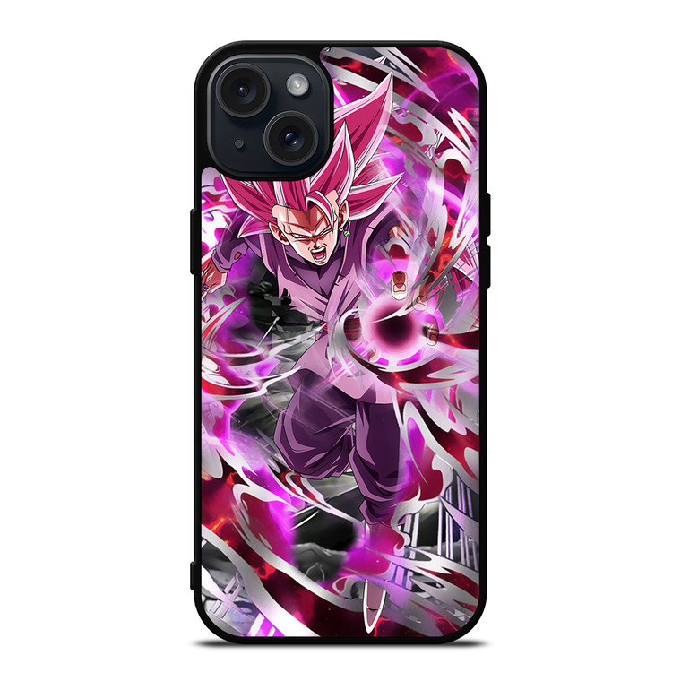 BLACK GOKU SS ROSE DRAGON BALL iPhone 15 Plus Case Cover