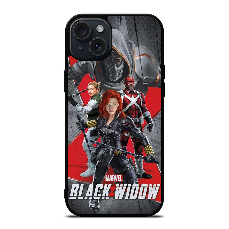 BLACK WIDOW AVENGERS HERO iPhone 15 Plus Case Cover