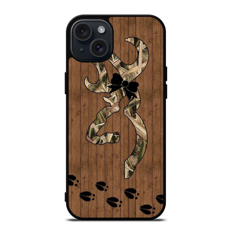 BROWNING DEER FOOTPRINT iPhone 15 Plus Case Cover