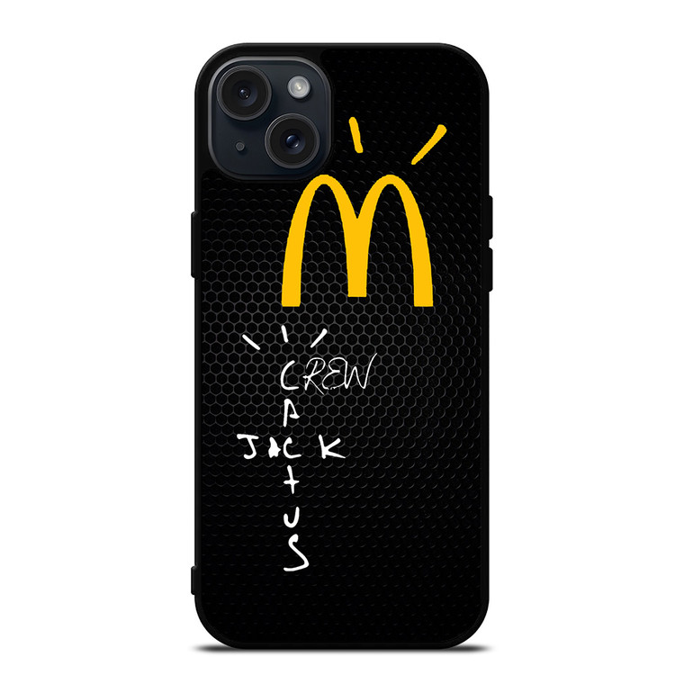 CACTUS JACK TRAVIS SCOTT MCDONALD'S METAL LOGO iPhone 15 Plus Case Cover