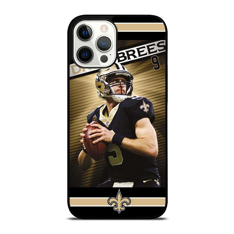 NEW ORLEANS SAINTS DREW BREES 9 iPhone 12 Pro Max Case Cover