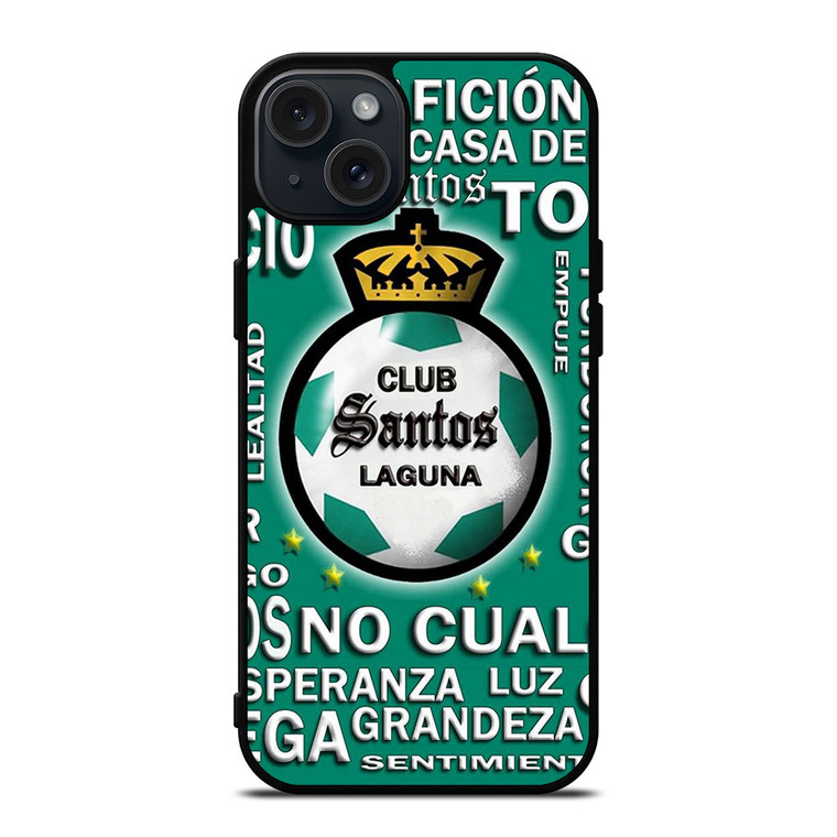 CLUB SANTOS LAGUNA FOOTBALL LOGO 2 iPhone 15 Plus Case Cover
