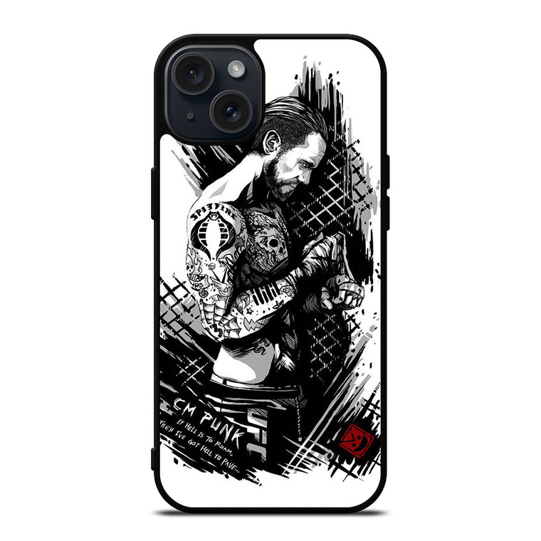 CM PUNK ART iPhone 15 Plus Case Cover