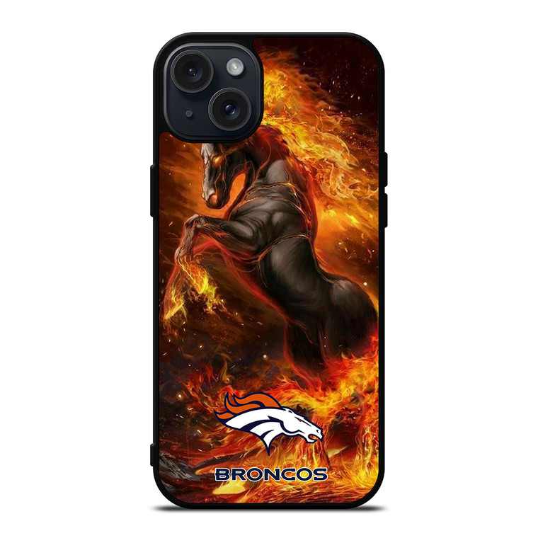 DENVER BRONCOS HORSE iPhone 15 Plus Case Cover